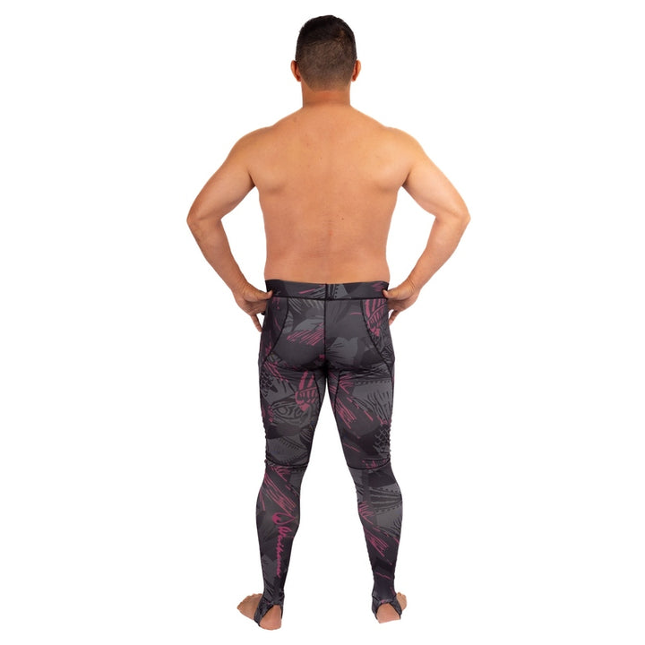 WAIHANA Pink Fishbone Lycra Leggings