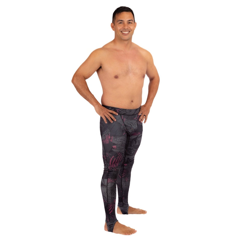 WAIHANA Pink Fishbone Lycra Leggings