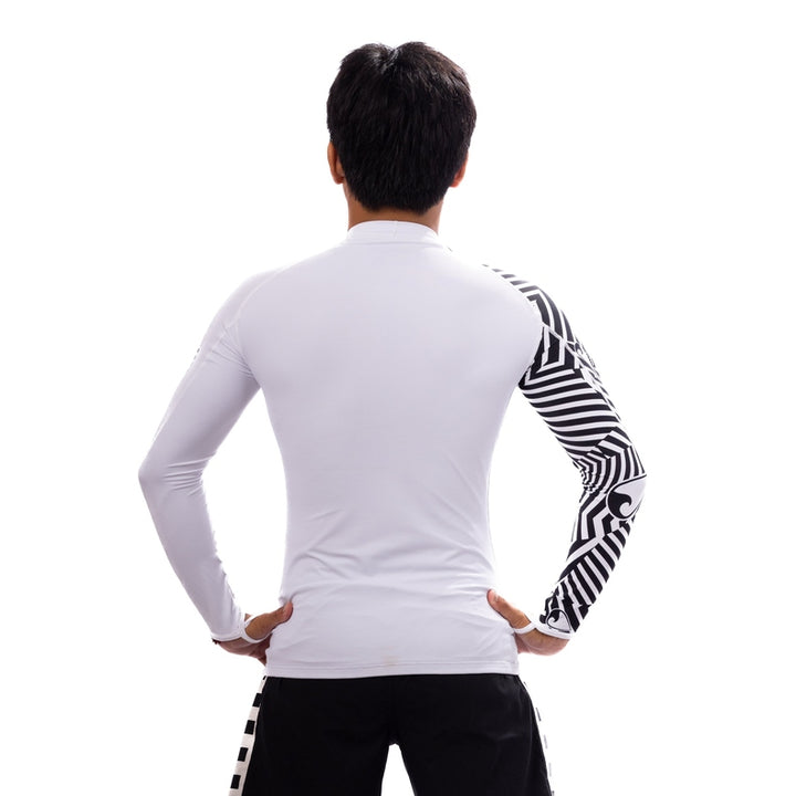 WAIHANA White Carvico Crewneck Rashguard