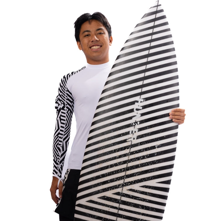 WAIHANA White Carvico Crewneck Rashguard