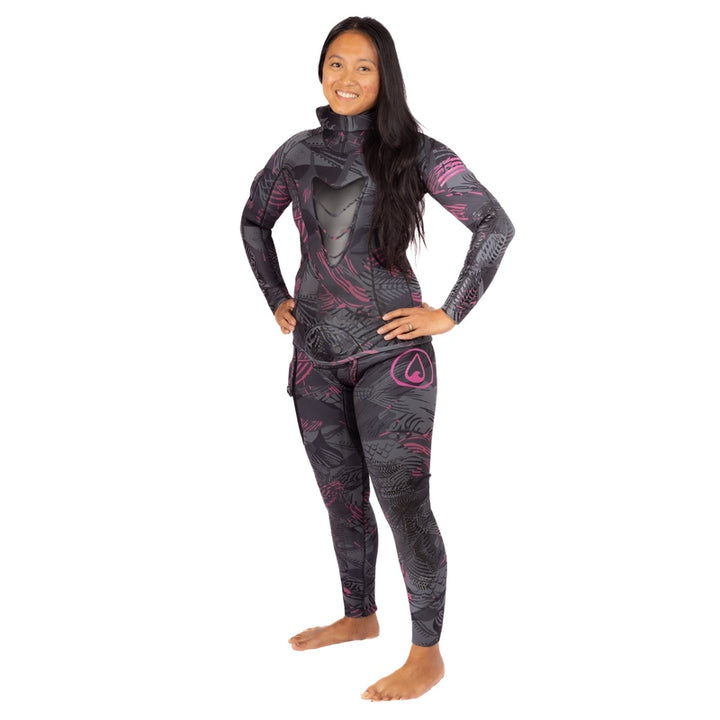 WAIHANA Women’s Pink Fishbone Spearfishing 3.5mm Wetsuit