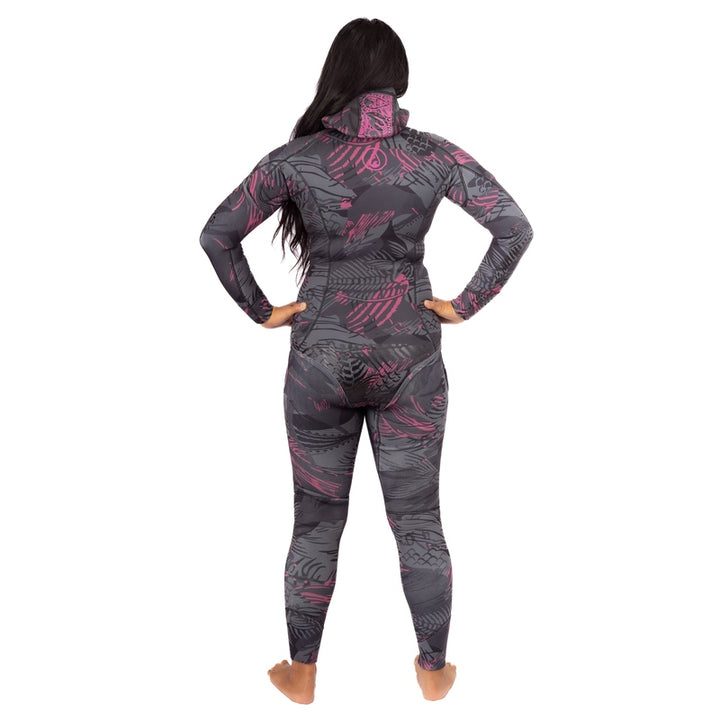 WAIHANA Women’s Pink Fishbone Spearfishing 3.5mm Wetsuit