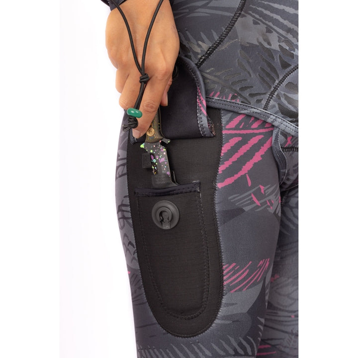 WAIHANA Women’s Pink Fishbone Spearfishing 3.5mm Wetsuit