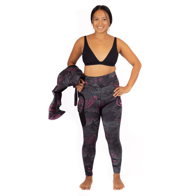 WAIHANA Women’s Pink Fishbone Spearfishing 3.5mm Wetsuit