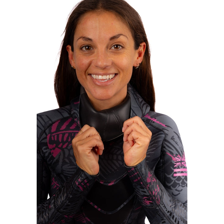 WAIHANA Women’s Pink Fishbone Spearfishing 3.5mm Wetsuit