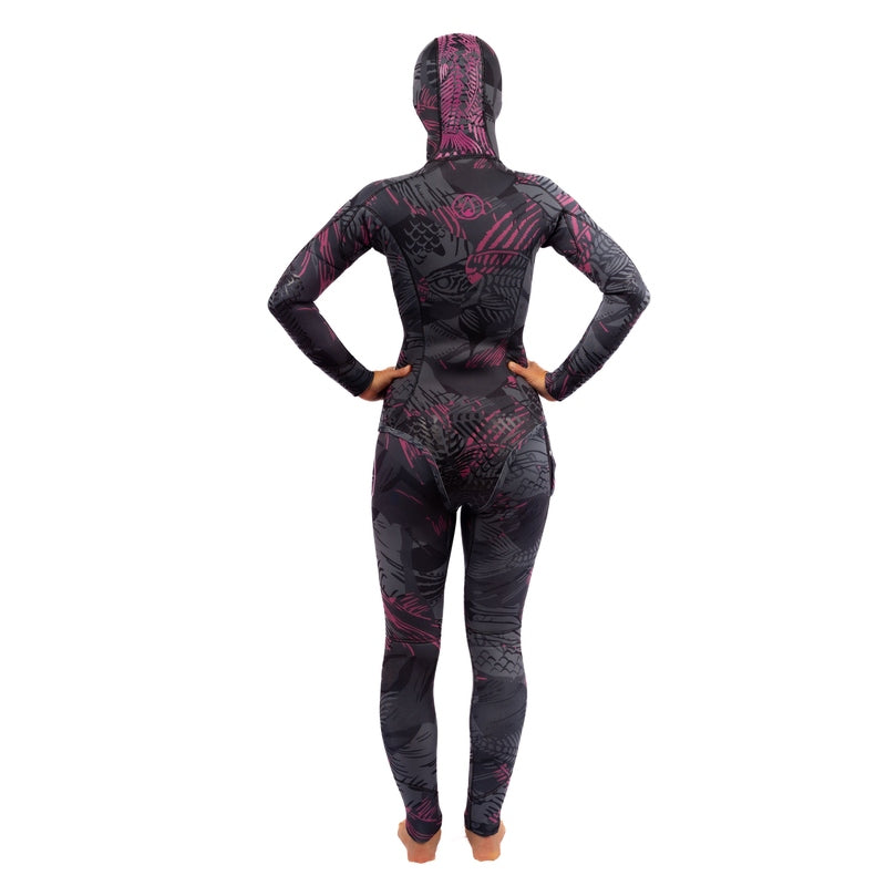 WAIHANA Women’s Pink Fishbone Spearfishing 3.5mm Wetsuit