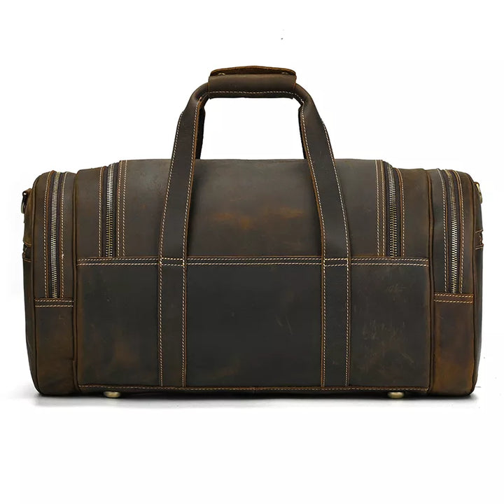 The Wainwright Weekender | Round Vintage Leather Weekender