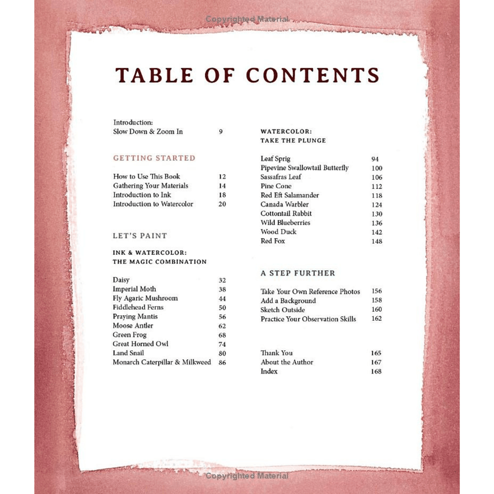 Watercolor in Nature: Paint Woodland Wildlife and Botanicals with 20 Beginner-Friendly Projects Spiral Bound