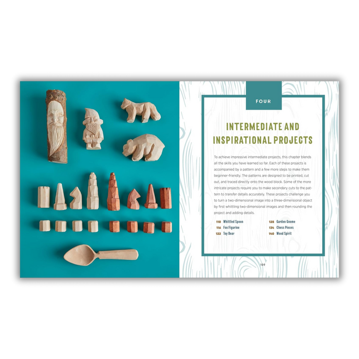 Whittling for Beginners: Step-by-Step Projects to Carve from Wood Spiral Bound