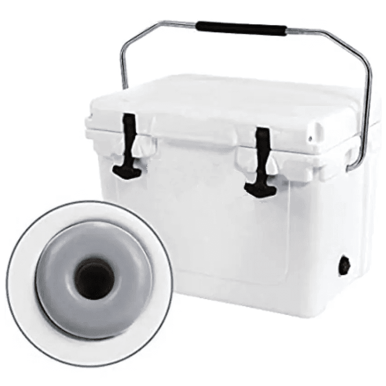 TRAPSKI Rack Replacement Rack Feet | Common 20 qt Cooler Rubber Feet for RTIC Coolers, Yeti Coolers, Tundra Roadie Tank Hard Sided | Non-Slip Non-Scratch Rubber Feet, Gray