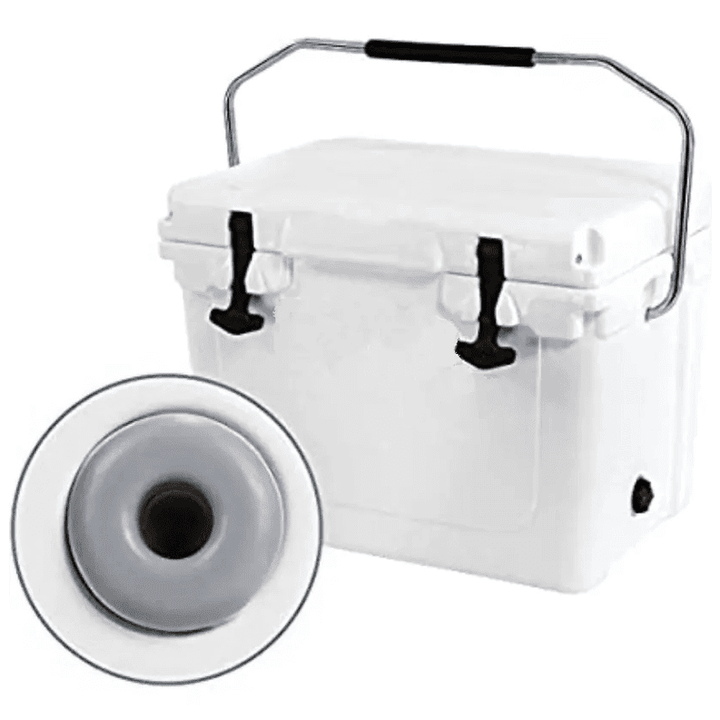 TRAPSKI Rack Replacement Rack Feet | Common 20 qt Cooler Rubber Feet for RTIC Coolers, Yeti Coolers, Tundra Roadie Tank Hard Sided | Non-Slip Non-Scratch Rubber Feet, Gray