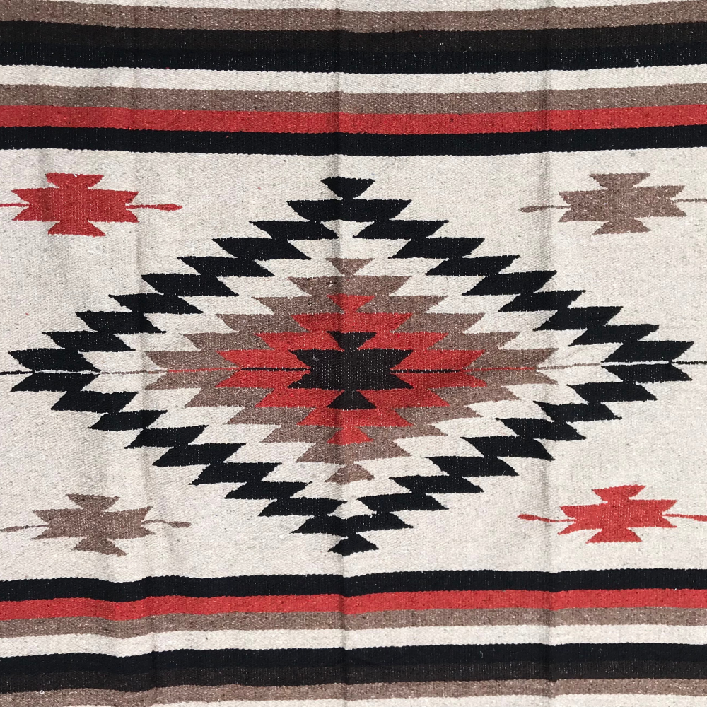 West Path Tan Mexican Diamond Yoga Blanket