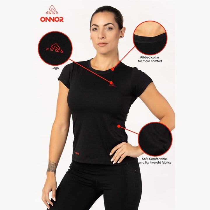 Onnor Sport Women's Classic Black Expert T-Shirt