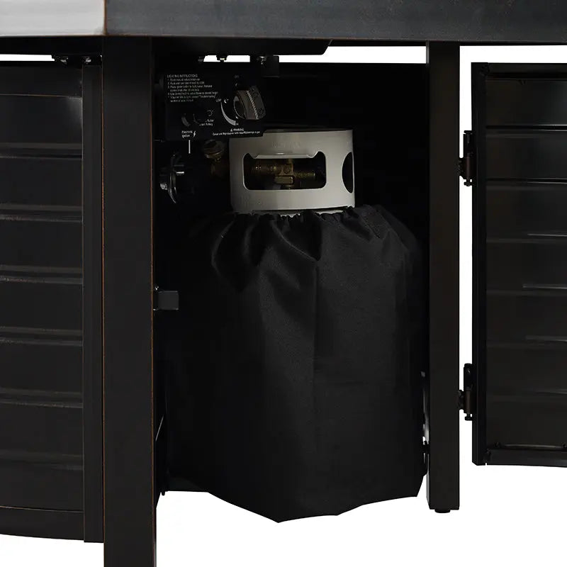 Yorke 40" Aluminum Gas Fire Pit Table