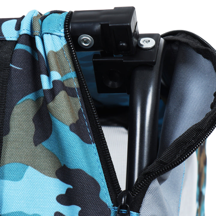 Outdoor Heavy Duty Collapsible Pet Bike Trailer with 16-Inch Wheels