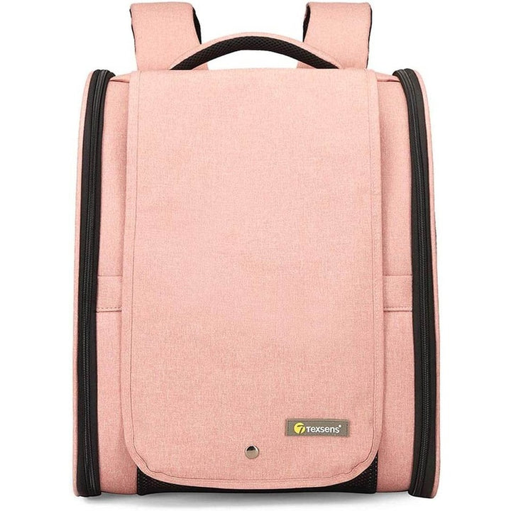 Texsens Innovative Traveler Bubble Backpack Pet Carriers for Cats and Dogs Black