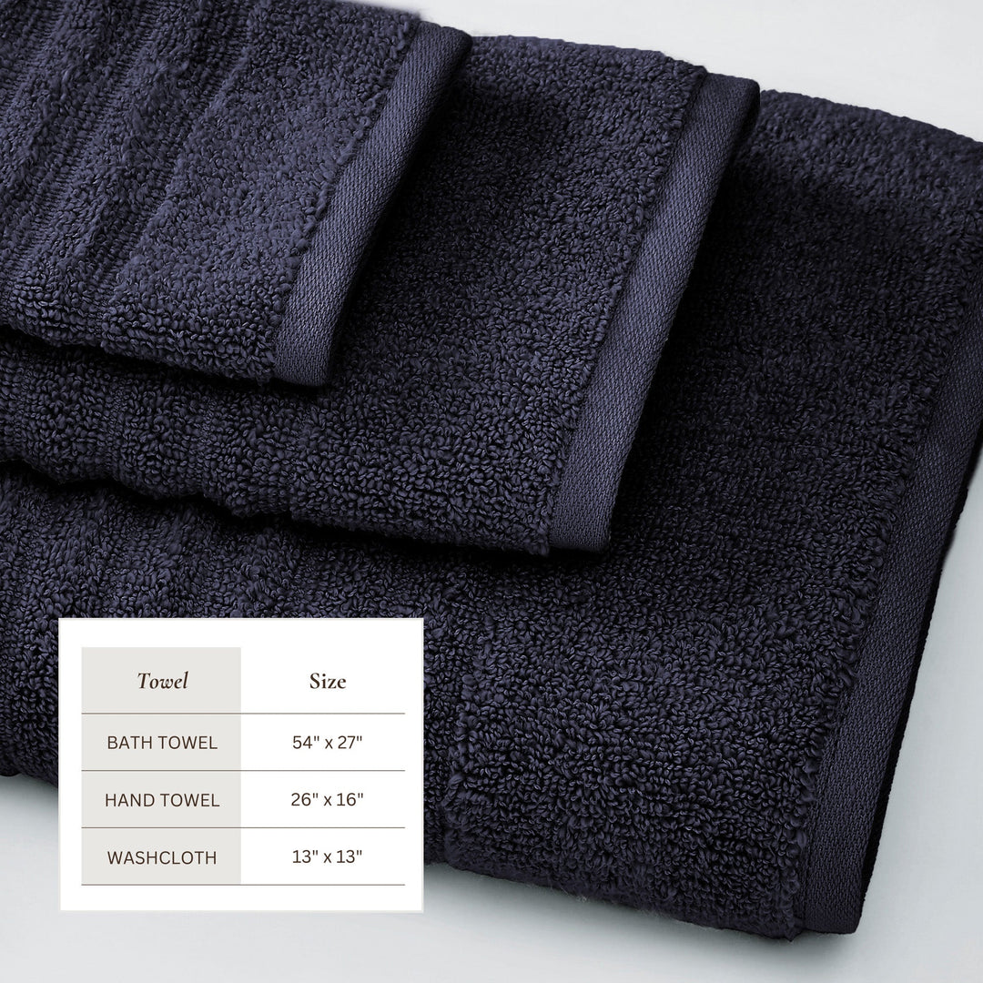 Combed Cotton Bath Towels - Karina Collection
