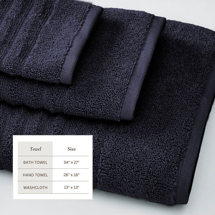 Combed Cotton Bath Towels - Karina Collection