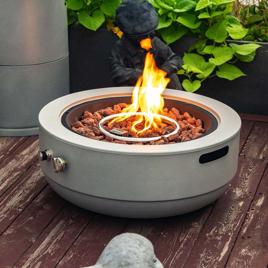 24 Inch Propane Gas Fire Pit Bowl for Outdoor Spaces
