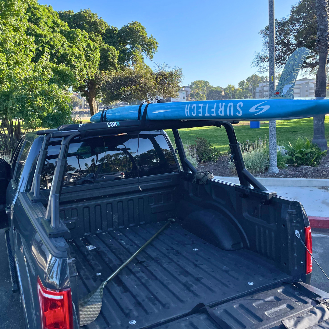 COR Surf Aero Roof Rack Pad with 10' Scratch-Resistant Tie Downs Wide Aero Bars