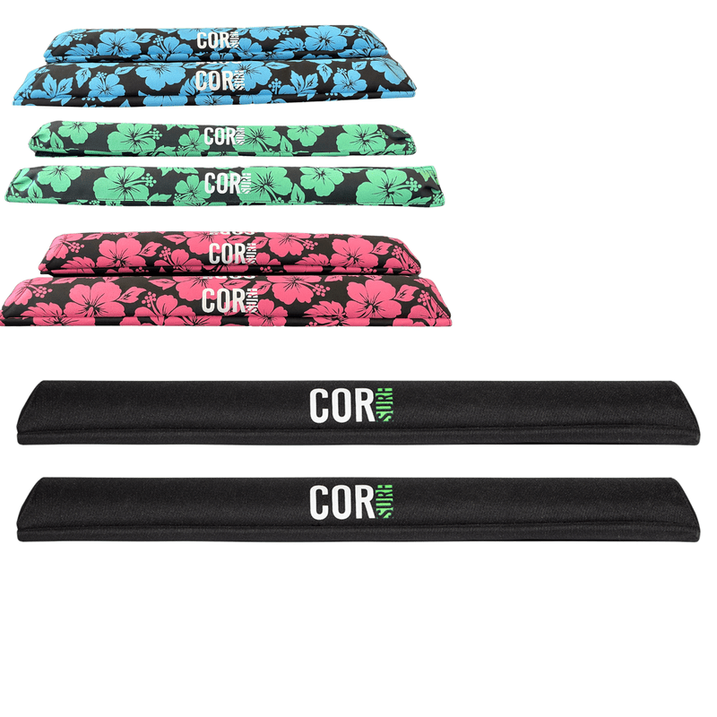 COR Surf Aero Roof Rack Pads Two Sizes 28" and 19" - Narrow Flat Bars