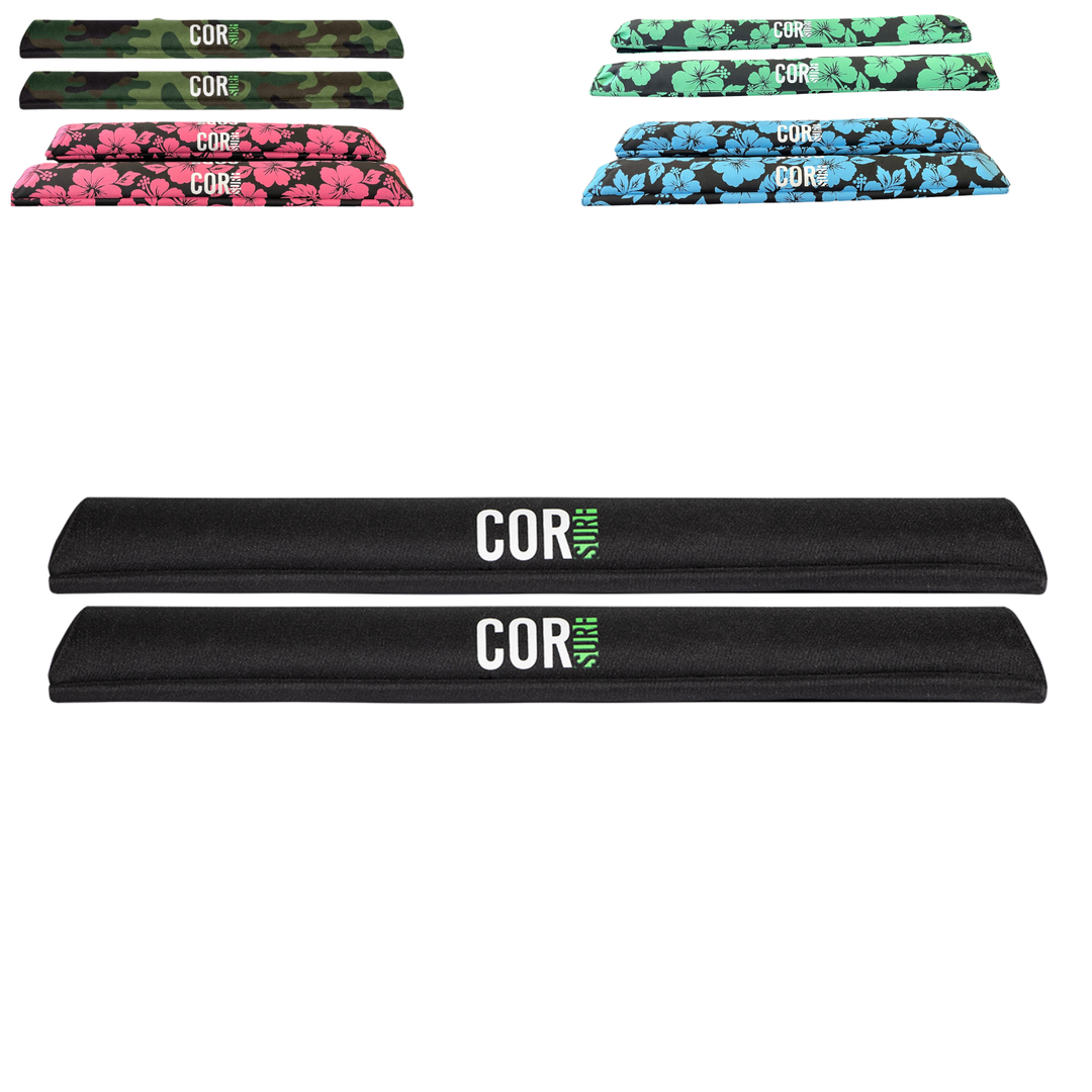 COR Surf Aero Roof Rack Pads 19" or 28" - For Large Aero Bars