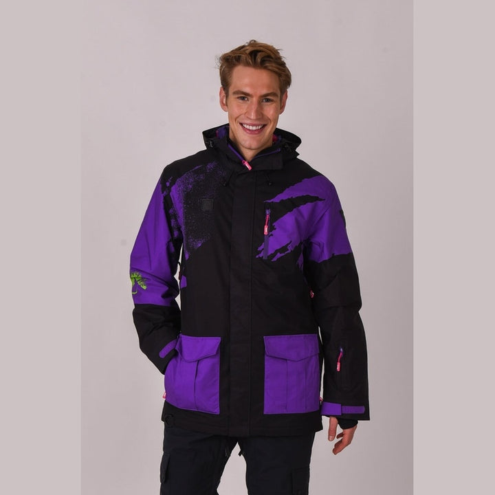 OOSC Clothing Afterparty Jacket Black & Purple Men's