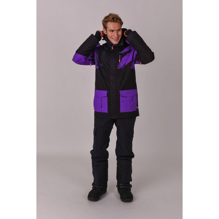 OOSC Clothing Afterparty Jacket Black & Purple Men's