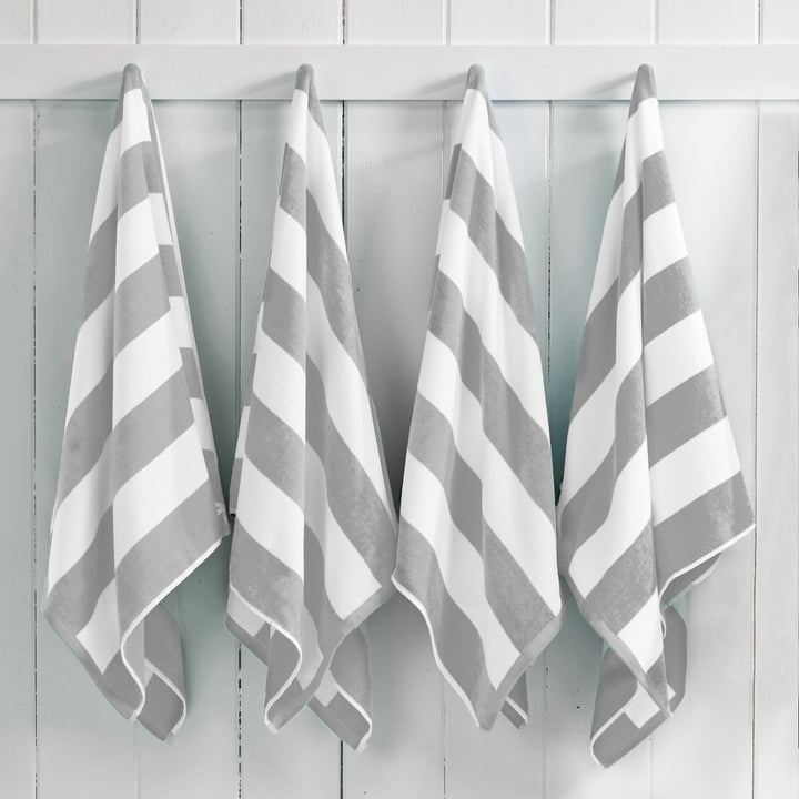 Cotton Velour Cabana Beach Towel - Novia Collection