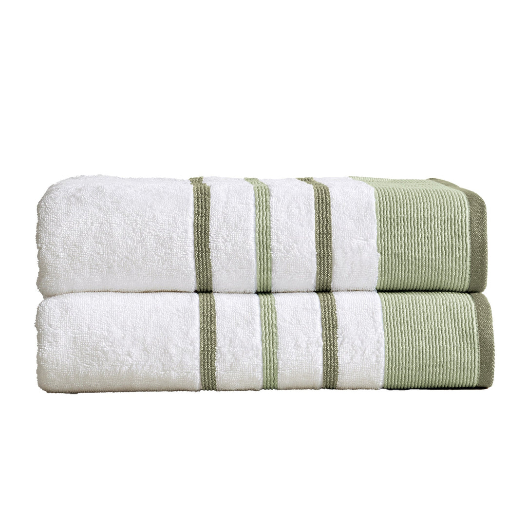 Cotton Stripe Bath Towel Set - Noelle Collection
