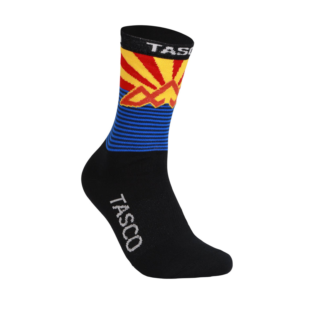 TASCO Ridgeline Cycling Socks - Rising Sun