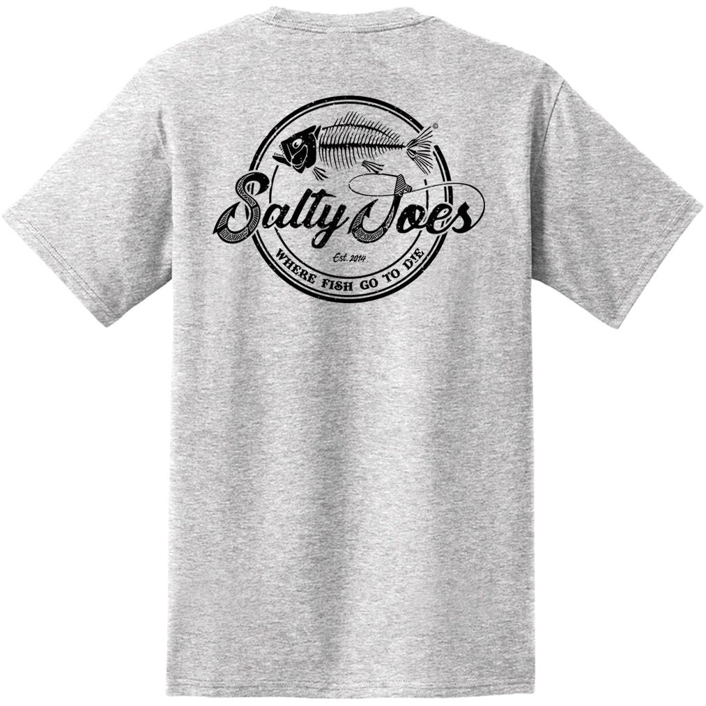 Salty Joe's Skeleton Hook Heavyweight Pocket Tee