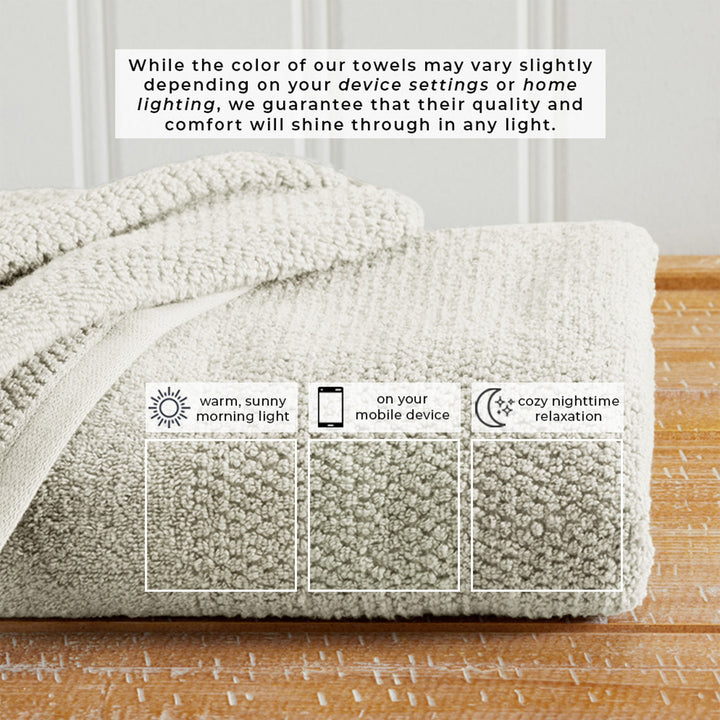Cotton Woven Bath Towel Set - Marbella Collection