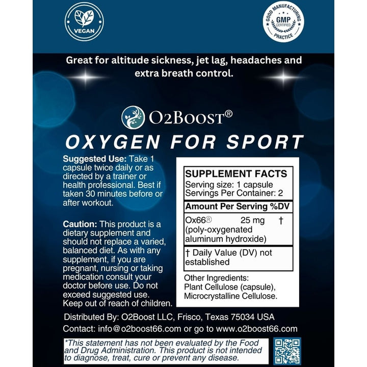 Oxygen For Sport - Single Use 2-Pack Supplement