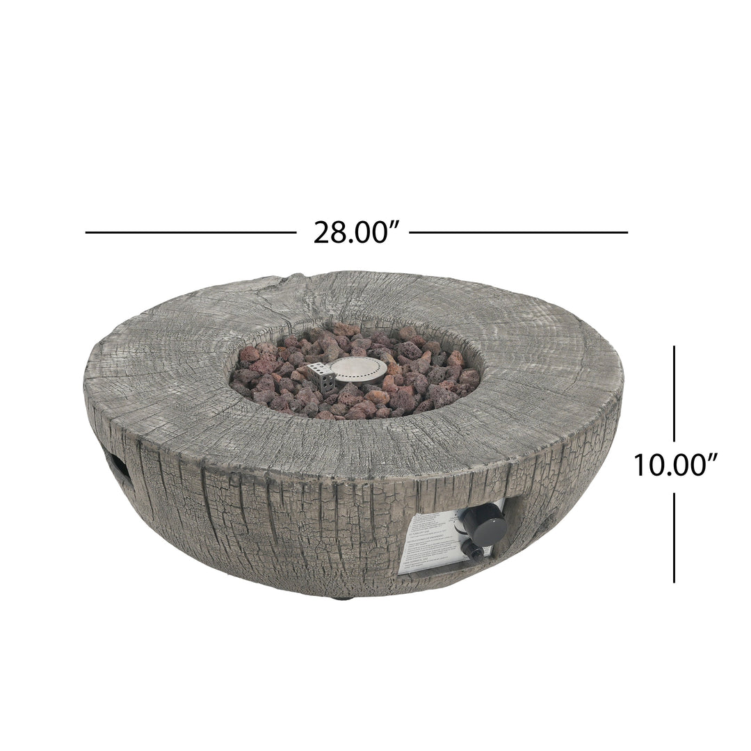 Patio MGO Propane Fire Pit with 30,000 BTU Heat
