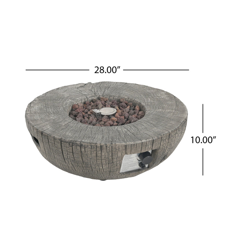 Patio MGO Propane Fire Pit with 30,000 BTU Heat