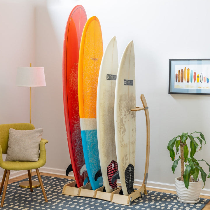 Big Sur Surfboard Storage Rack - Holds 4 Surfboards
