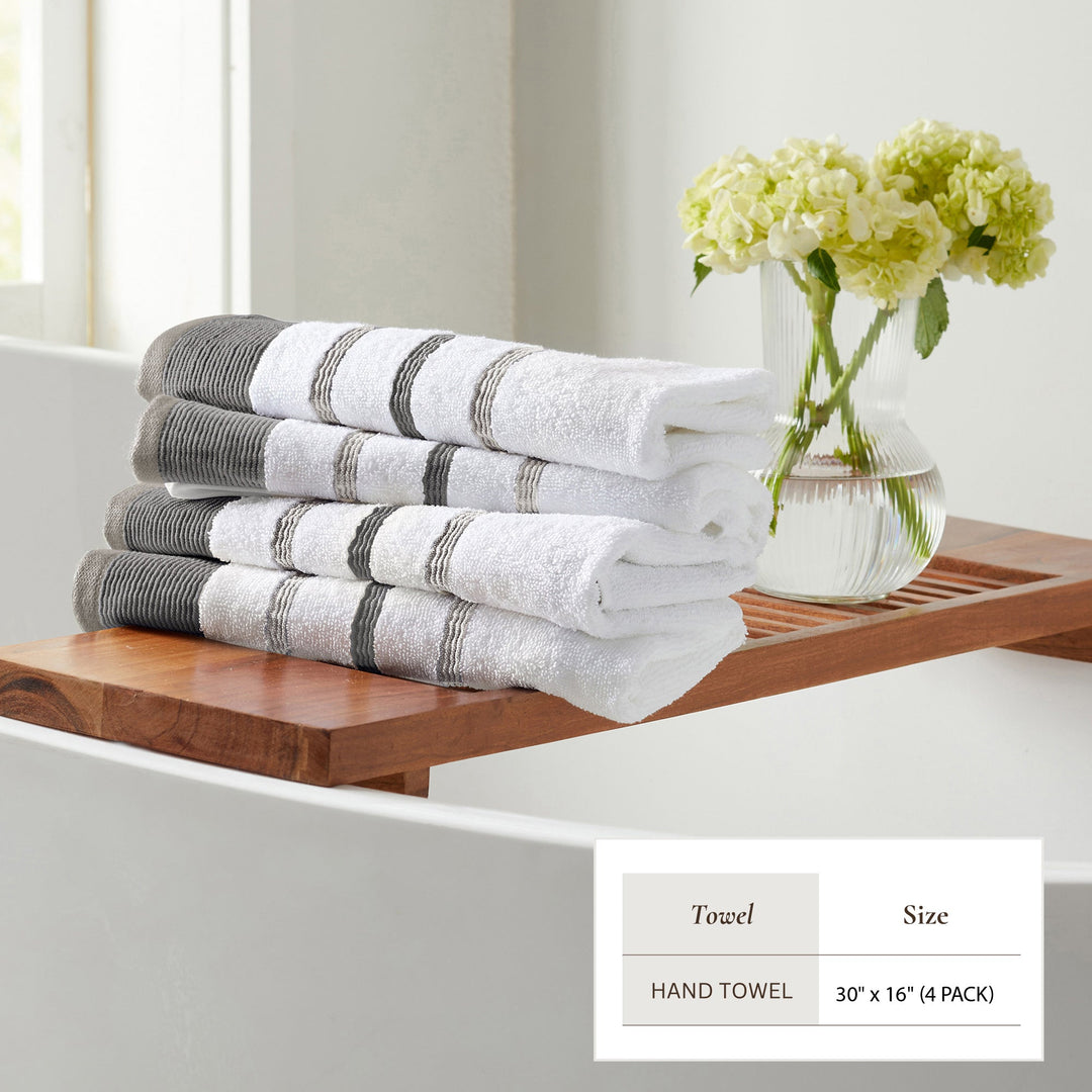 Cotton Stripe Bath Towel Set - Noelle Collection