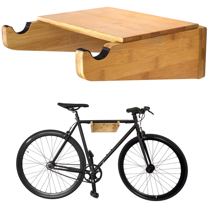 COR Surf Bamboo Bike Mount with Removeable Shelf