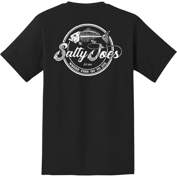 Salty Joe's Skeleton Hook Heavyweight Pocket Tee