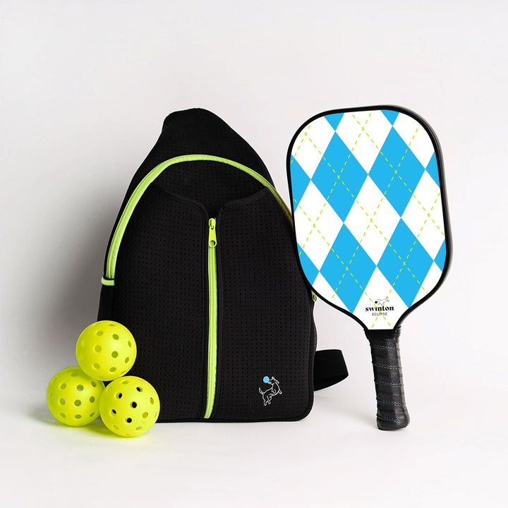 Swinton Pickleball Starter Bundle - Black Sling Bag Combo