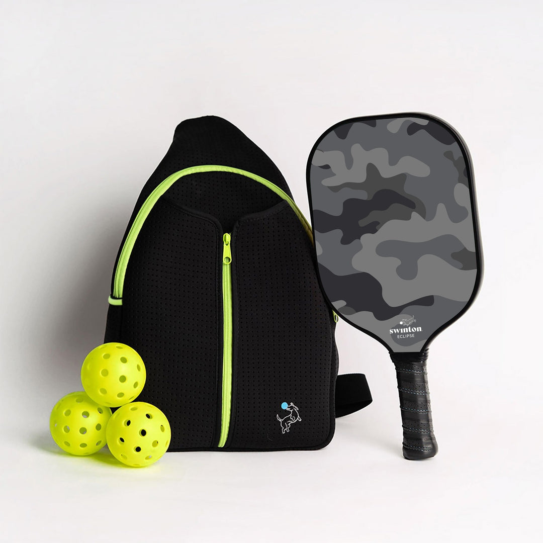 Swinton Pickleball Starter Bundle - Black Sling Bag Combo