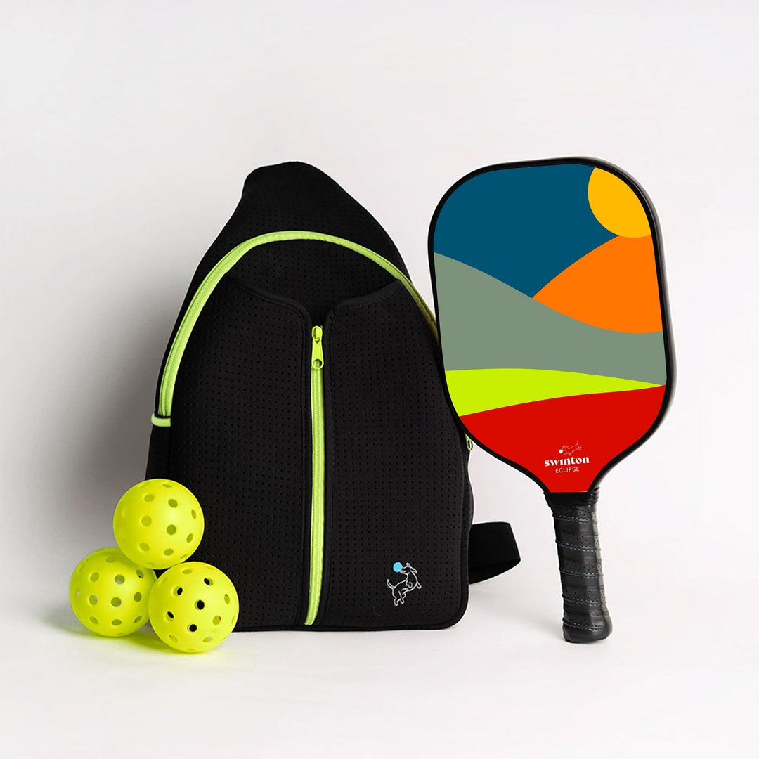 Swinton Pickleball Starter Bundle - Black Sling Bag Combo