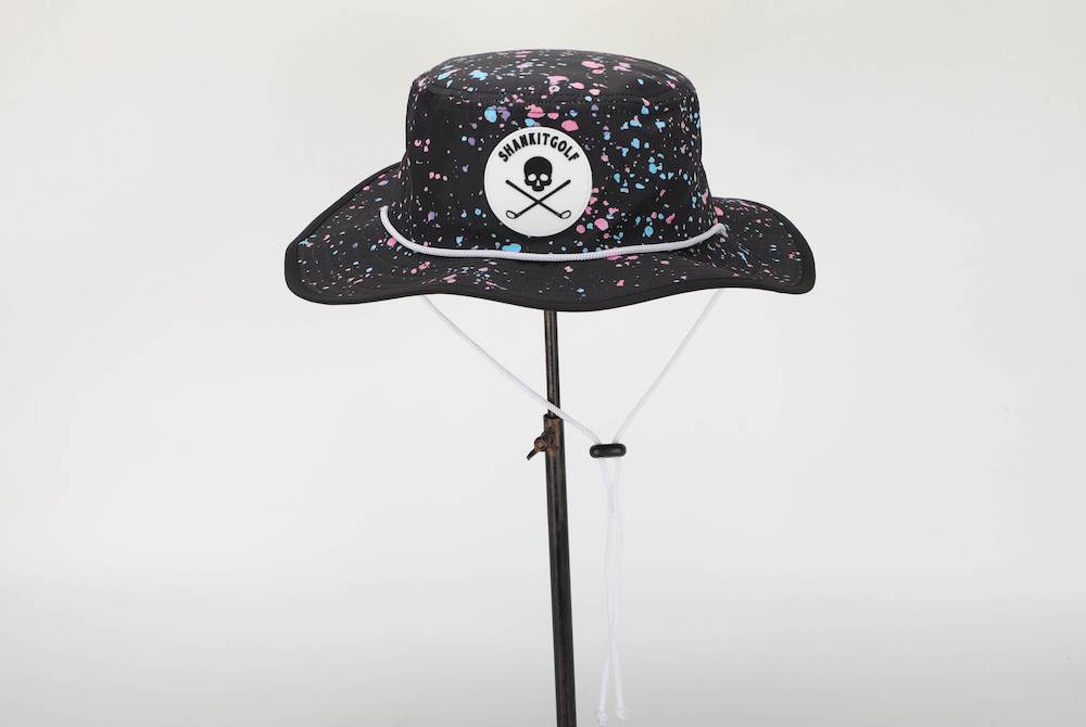 Shank it Golf Black Paint Bucket Hat