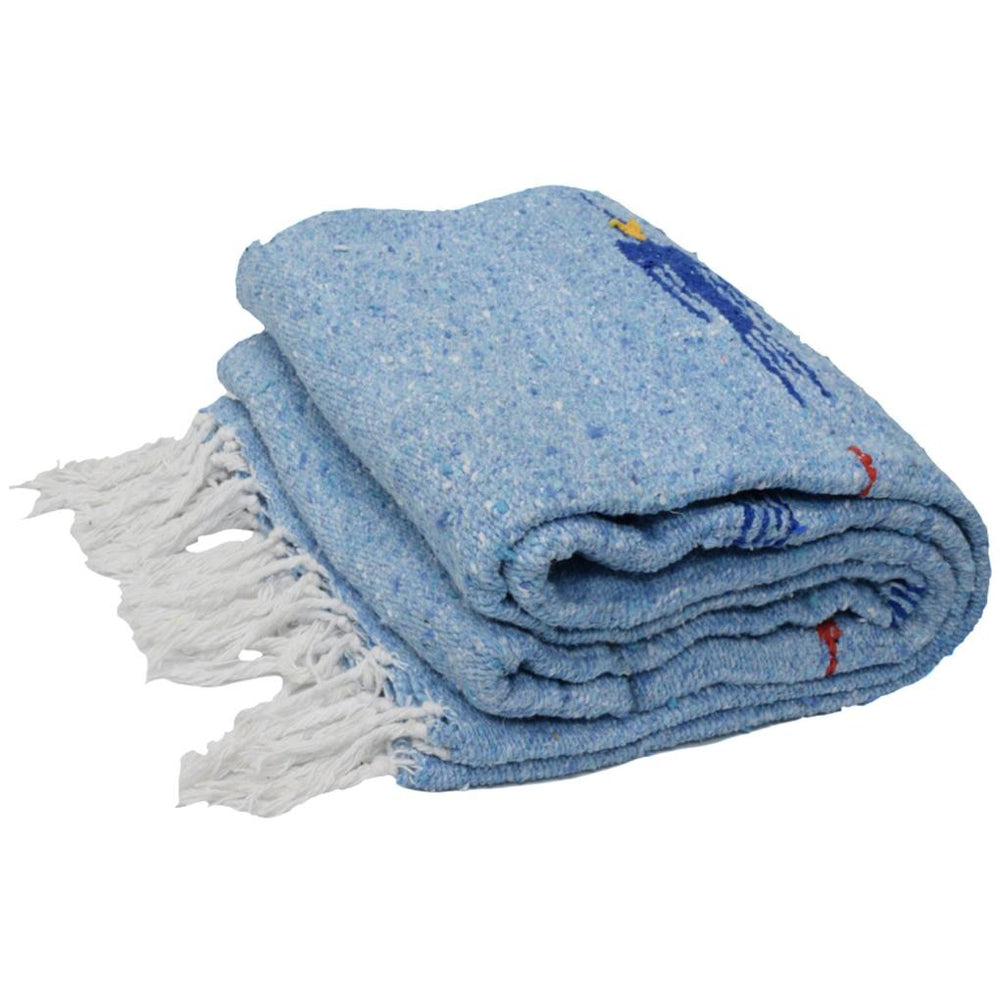 West Path Sky Blue Baja Thunderbird Blanket