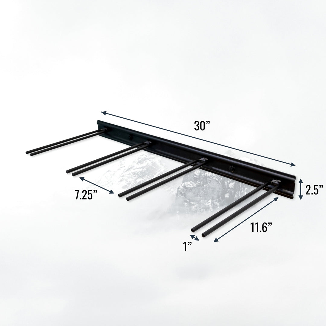 Snowbasin Ski Storage Rack - Ski Storage Rack Holds 16 Pairs