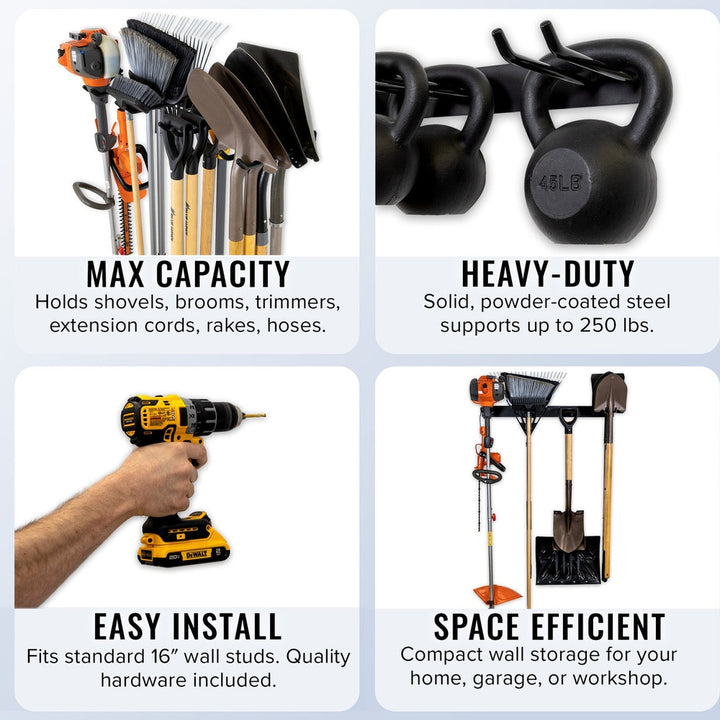 Garage Tool Organizer 2-Pack for Efficient Storage