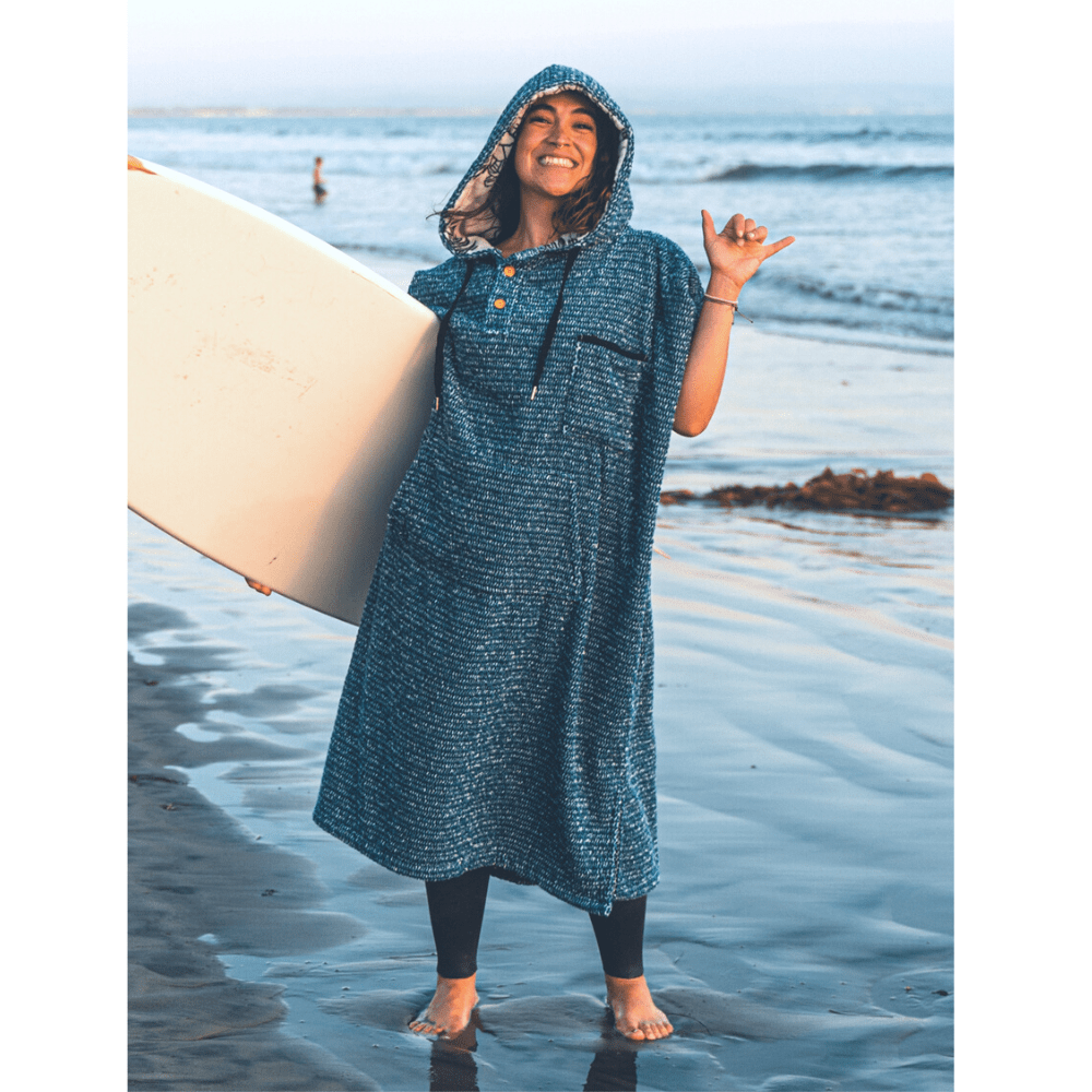 West Path Surf Changing Poncho - Indigo Blue