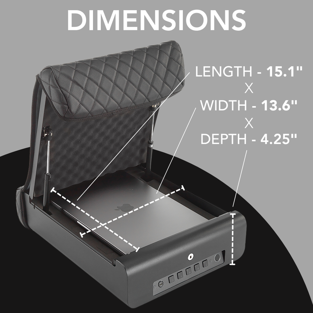 BoostedSafe Elite Fingerprint Safe with Key Access