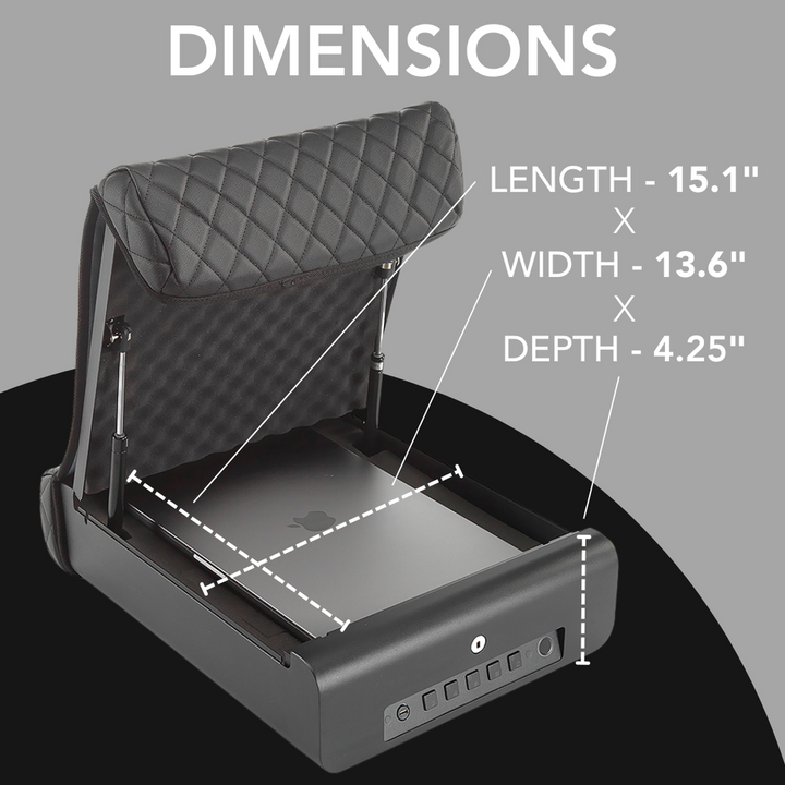 BoostedSafe Elite Fingerprint Safe with Key Access